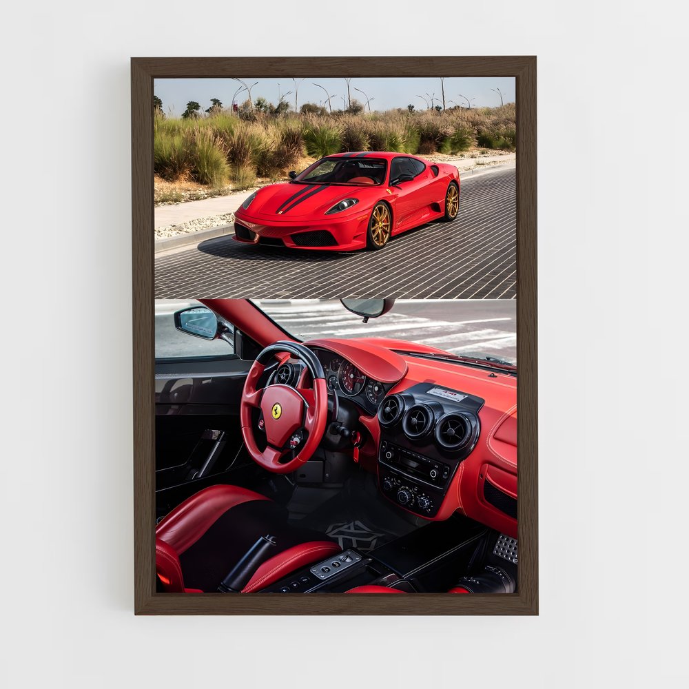 Poster La Ferrari Rouge (vue 5)